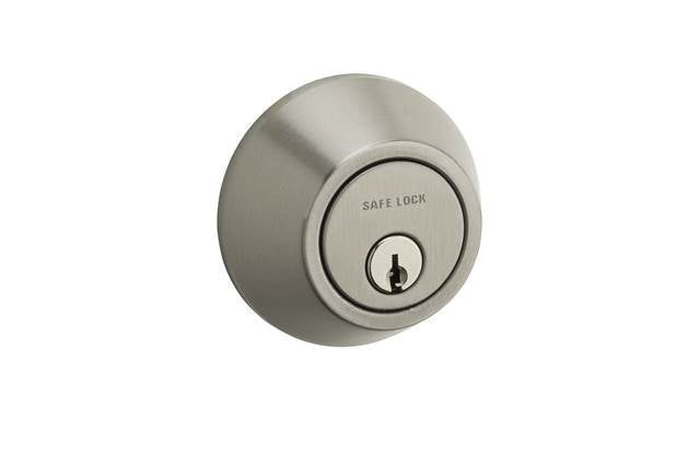 Safelock - Single Cylinder Deadbolt with 4AL Latch and RCS Strike - Satin Nickel Main image