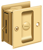 Deltana - Pocket Lock; 2-1/2" x 2-3/4" Privacy - Lifetime Brass