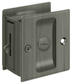 Deltana - Pocket Lock; 2-1/2" x 2-3/4" Privacy - Antique Nickel