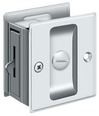 Deltana - Pocket Lock; 2-1/2" x 2-3/4" Privacy - Bright Chrome