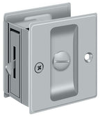 Deltana - Pocket Lock; 2-1/2" x 2-3/4" Privacy - Satin Chrome