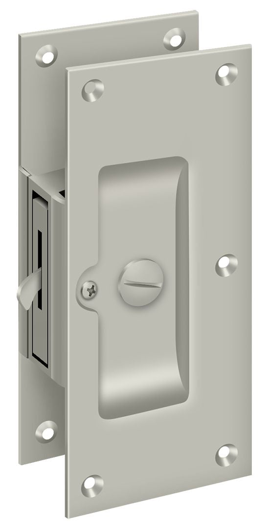 Deltana - Decorative Pocket Lock 6"; Privacy - Satin Nickel