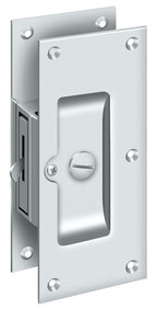 Deltana - Decorative Pocket Lock 6"; Privacy - Bright Chrome