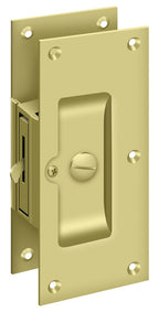 Deltana - Decorative Pocket Lock 6"; Privacy - Bright Brass