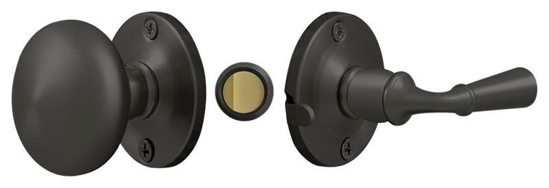 Deltana - Storm Door Latch; Round; Tubular Lock - Oil Rubbed Bronze
