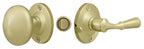 Deltana - Storm Door Latch; Round; Tubular Lock - Unlacquered Bright Brass