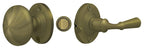 Deltana - Storm Door Latch; Round; Tubular Lock - Antique Brass