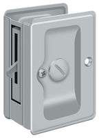 Deltana - Heavy Duty Pocket Lock; Adjustable; 3-1/4" x 2 1/4" Privacy - Satin Chrome