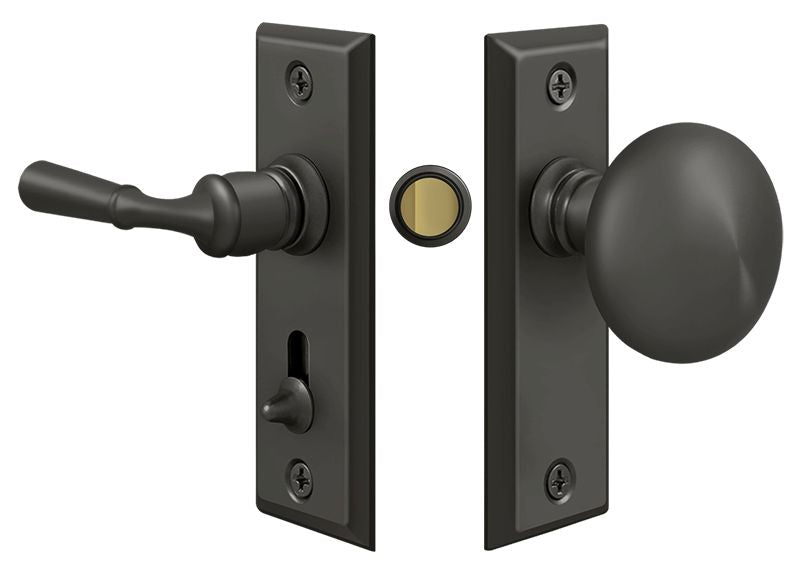 Deltana SDLS480U10B Storm Door Latch; Rectangular; Tubular Lock; Oil Rubbed Bronze Finish Main image