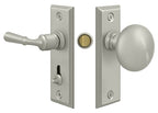 Deltana - Storm Door Latch; Rectangular; Tubular Lock - Satin Nickel
