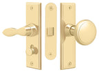 Deltana - Storm Door Latch; Square; Mortise Lock - Lifetime Brass
