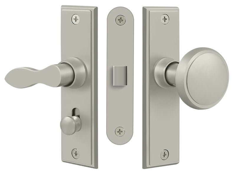Deltana - Storm Door Latch; Square; Mortise Lock - Satin Nickel