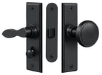 Deltana - Storm Door Latch; Square; Mortise Lock - Black