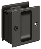 Deltana - Pocket Lock; 2-1/2" x 2-3/4" Passage - Oil Rubbed Bronze