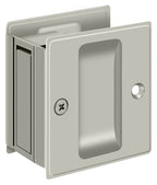 Deltana - Pocket Lock; 2-1/2" x 2-3/4" Passage - Satin Nickel