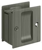 Deltana - Pocket Lock; 2-1/2" x 2-3/4" Passage - Antique Nickel