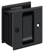 Deltana - Pocket Lock; 2-1/2" x 2-3/4" Passage - Black