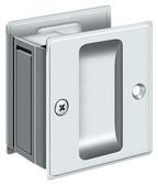 Deltana - Pocket Lock; 2-1/2" x 2-3/4" Passage - Bright Chrome