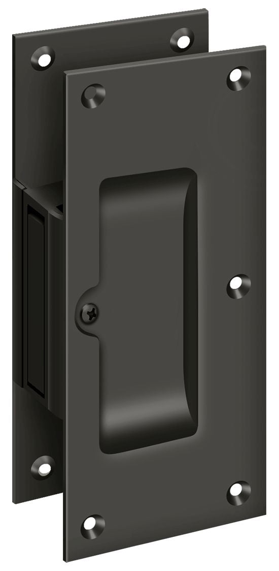 Deltana - Decorative pocket Lock 6"; Passage - Oil Rubbed Bronze