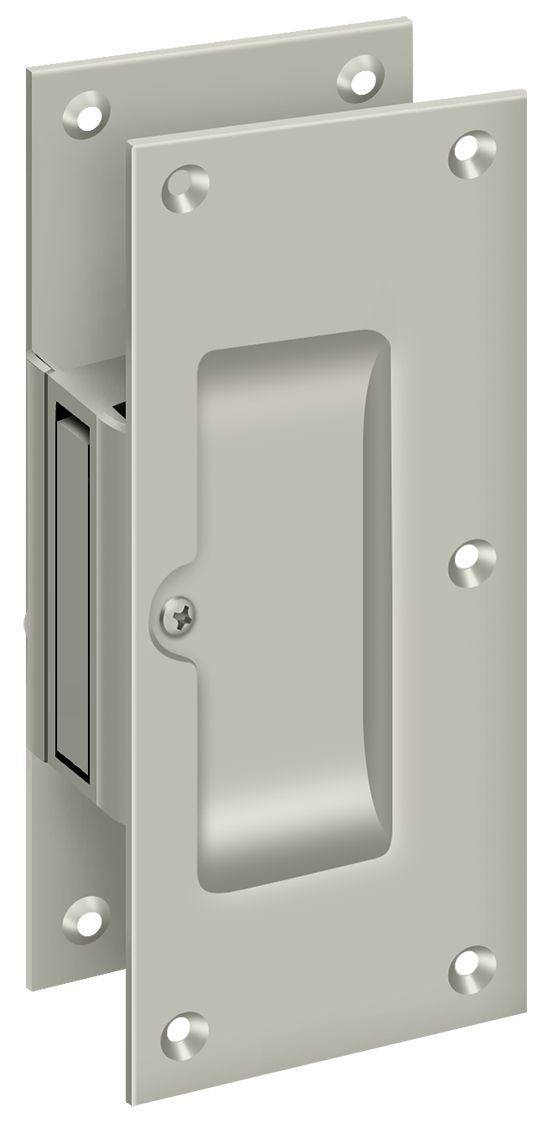 Deltana - Decorative pocket Lock 6"; Passage - Satin Nickel