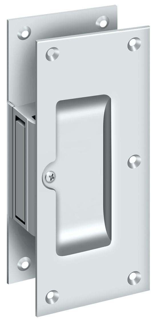 Deltana - Decorative pocket Lock 6"; Passage - Bright Chrome