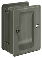 Deltana - Heavy Duty Pocket Lock; Adjustable; 3-1/4" x 2 1/4" Passage - Antique Nickel