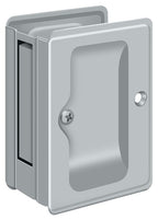 Deltana - Heavy Duty Pocket Lock; Adjustable; 3-1/4" x 2 1/4" Passage - Satin Chrome