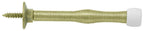Deltana - 3" Baseboard Door Bumper; Steel - Bright Brass