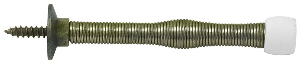 Deltana - 3" Baseboard Door Bumper; Steel - Antique Brass