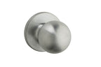 Safelock - Regina Knob Passage Lock with 4AL Latch and RCS Strike - Satin Chrome