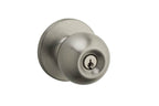 Safelock - Regina Knob Entry Lock with 4AL Latch and RCS Strike - Satin Nickel
