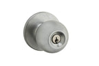 Safelock - Regina Knob Entry Lock with 4AL Latch and RCS Strike - Satin Chrome