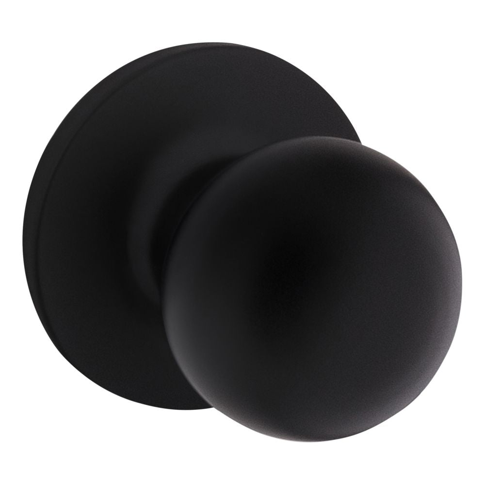 Safelock - Regina Knob Entry Lock with 4AL Latch and RCS Strike - Matte Black