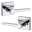 Safelock - UL Daylon Lever with Round Rose Passage Lock with 4AL Latch and RCS Strike