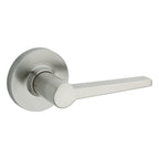 Safelock - Daylon Lever with Round Rose Passage Lock with 4AL Latch and RCS Strike - Satin Nickel