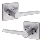 Safelock - Daylon Lever with Square Rose Passage Lock with 4AL Latch and RCS Strike - Satin Chrome