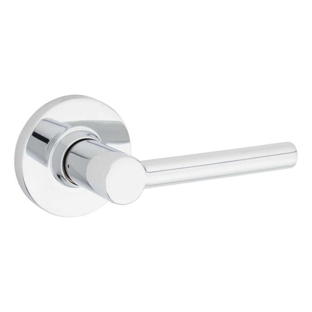 Safelock - Reminy Lever Round Rose Passage Lock with 4AL Latch and RCS Strike - Bright Chrome