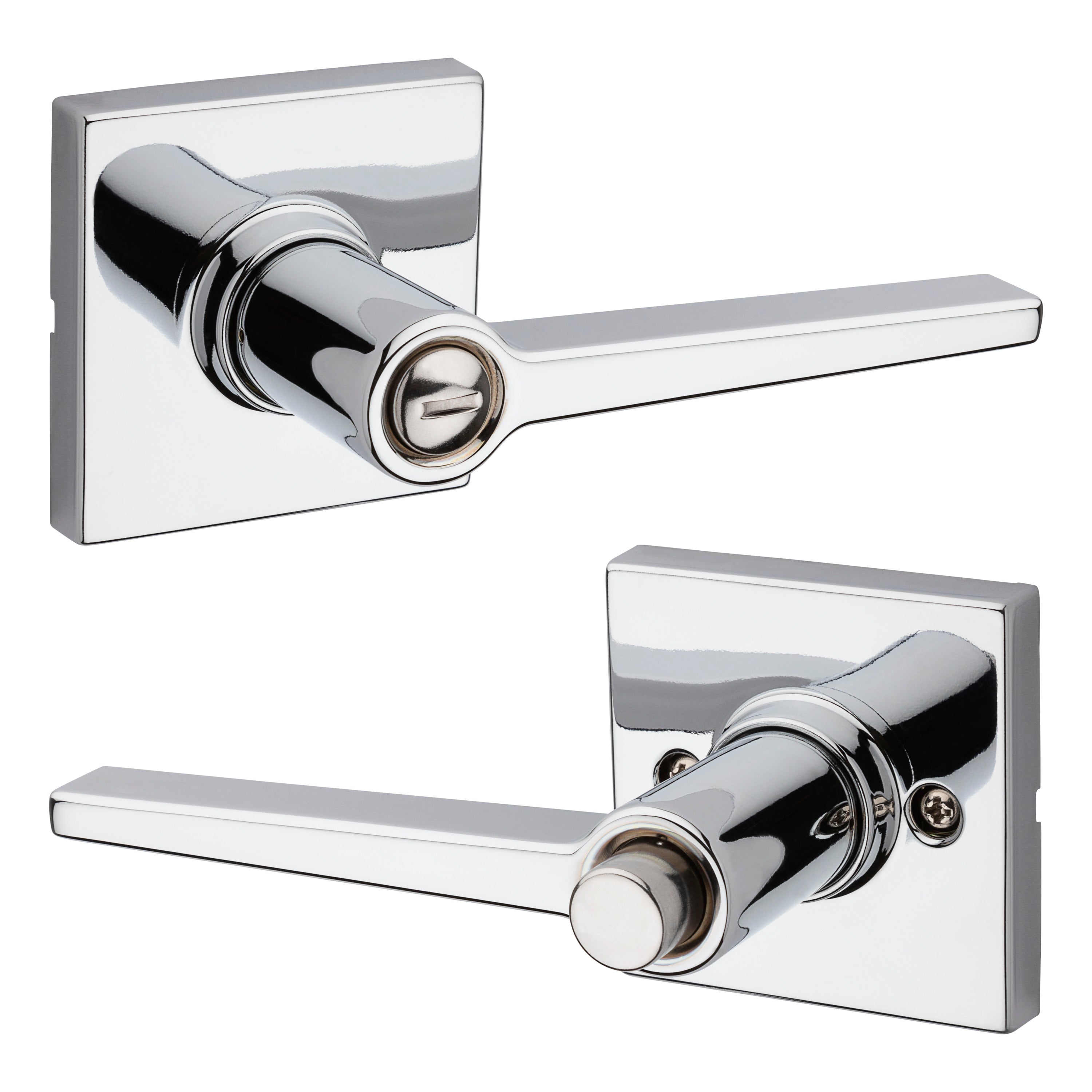 Safelock - Daylon Lever with Square Rose Privacy Lock with 4AL Latch and RCS Strike Secondary image