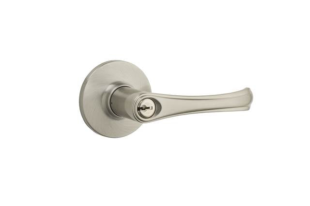 Safelock - Grapevine Lever Entry Lock with 4AL Latch and RCS Strike - Satin Nickel
