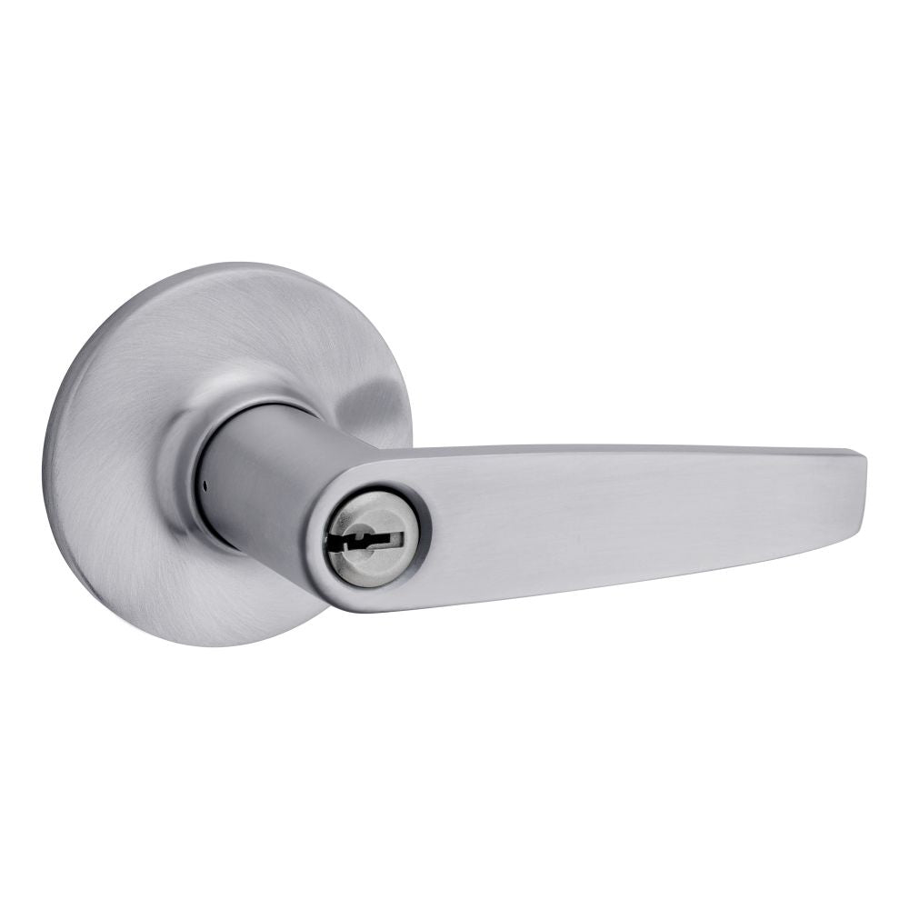 Safelock - Winston Lever Round Rose Push Button Entry Lock with 4AL Latch and RCS Strike Secondary image