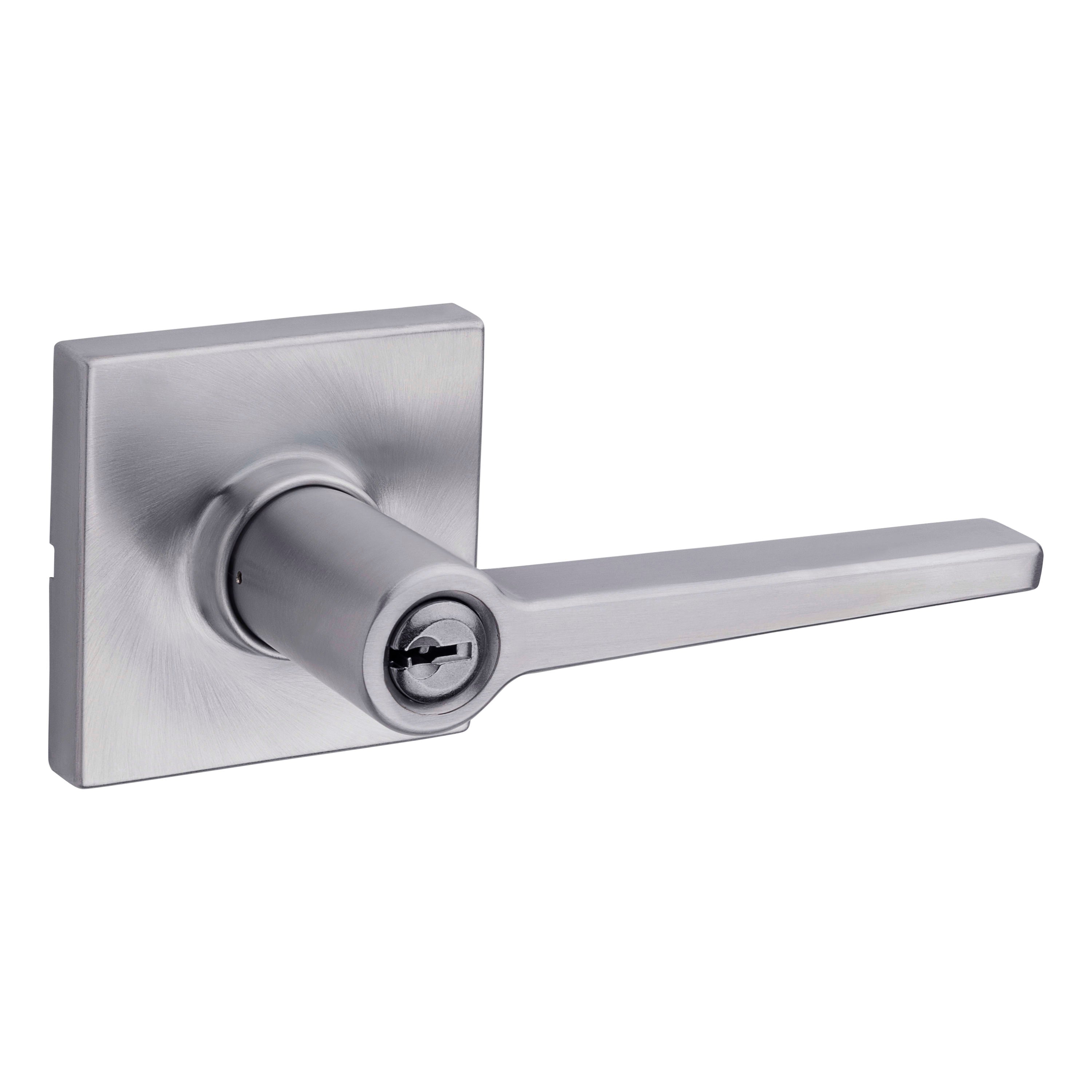 Safelock SL6500DALSQT-26D Daylon Lever with Square Rose Storeroom Lock with 4AL Latch and RCS Strike Satin Chrome Finish