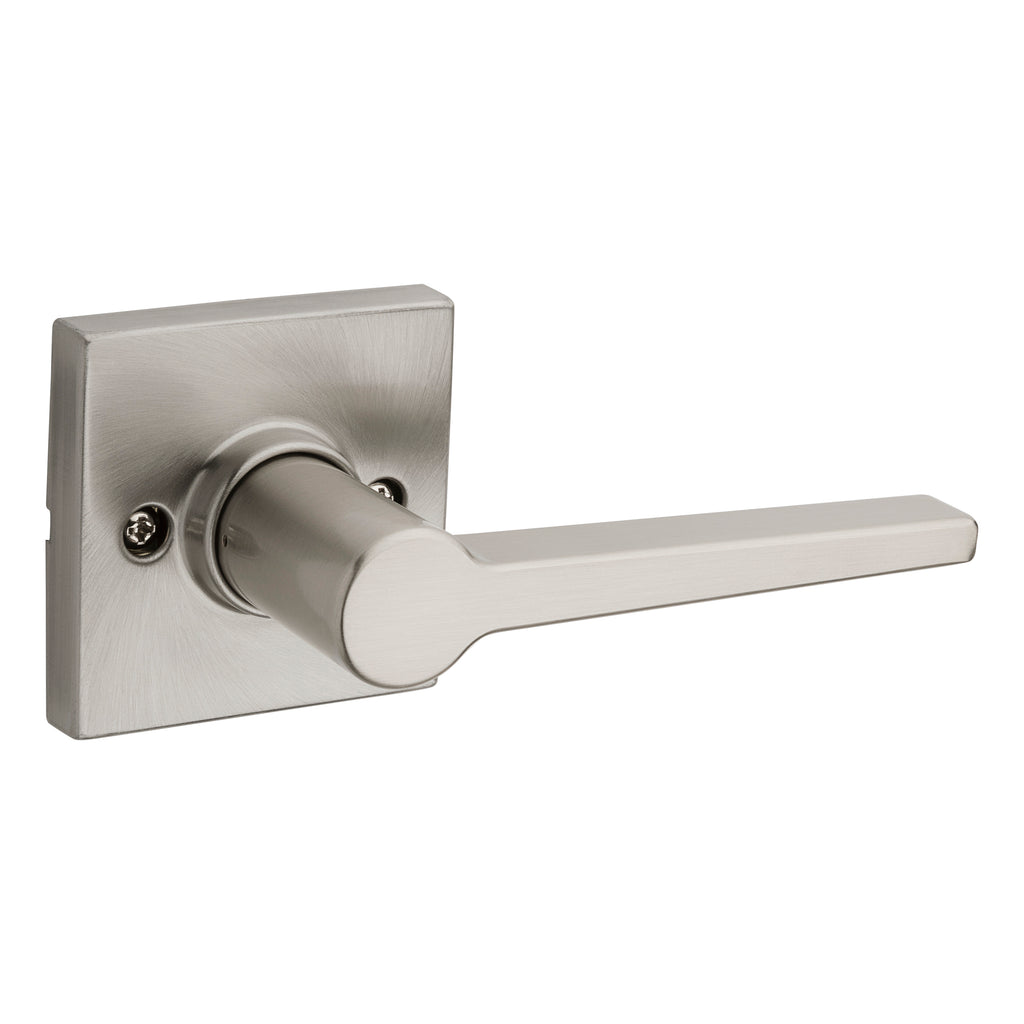 Safelock - Daylon Lever with Square Rose Half Dummy - Satin Nickel