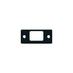 Deltana - Strike Plate; Deadbolt; 2-3/4" x 1-1/4" - Black