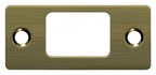 Deltana - Strike Plate; Deadbolt; 2-3/4" x 1-1/4" - Antique Brass