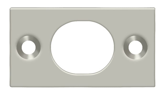Deltana - Strike Plate For 6" Flush Bolt - Satin Nickel