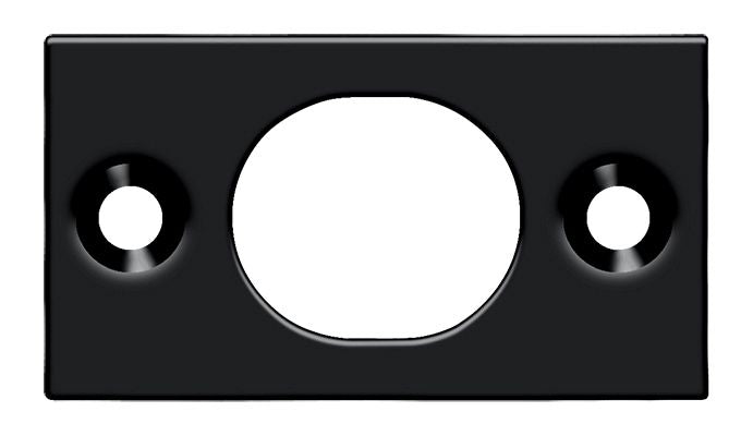 Deltana - Strike Plate For 6" Flush Bolt - Black