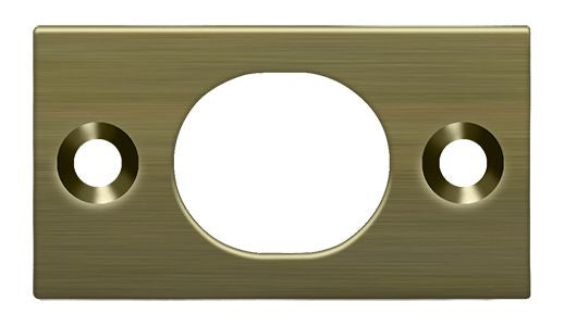 Deltana - Strike Plate For 6" Flush Bolt - Antique Brass