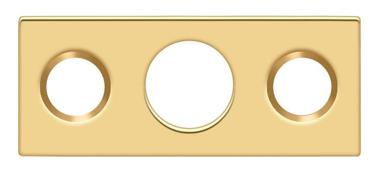 Deltana - Strike Plate For 7" Flush Bolt - Lifetime Brass