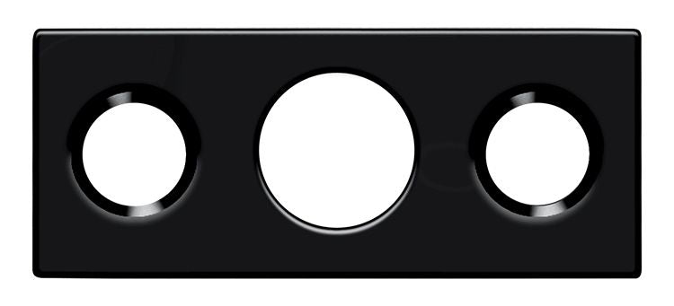 Deltana - Strike Plate For 7" Flush Bolt - Black
