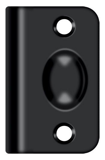 Deltana - Strike Plate for Ball Catch and Roller Catch - Black